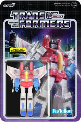 Super7 - Transformers - Reaction Figures Wv8 - Ghost Of Starscream (Translucent Glitter) - Collectibles - Multicolor