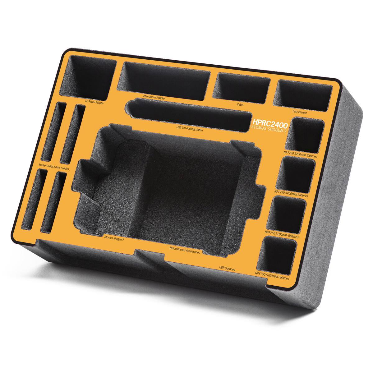 AC Power Adapter  
International Adapter  
USA 3.0 docking station  
Cable  
Fast charger  
ATOMOS HPRC2400 SHOGUN 7  
Master Caddy drive caddies  
NPF750 5200mAh Batteries  
NPF750 5200mAh Batteries  
Atomos Shogun 7  
Miscellaneous Accessories  
NPF750 5200mAh Batteries  
HDR Sunhood  
NPF750 5200mAh Batteries