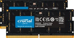 Crucial - 32GB Kit (2x16GB) DDR5 5600MHz C46 SODIMM Laptop Memory - Black - Front_Zoom