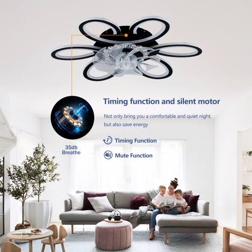Timing function and silent motor  
Not only bring you a comfortable and quiet night, but also save energy  
35db Breathe  
Timing Function  
Mute Function