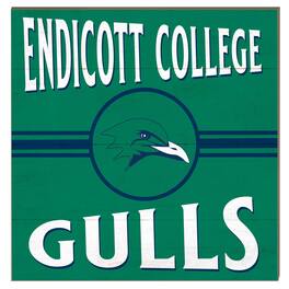 Jardine - Endicott College 10" x 10" Retro Team Sign - Green