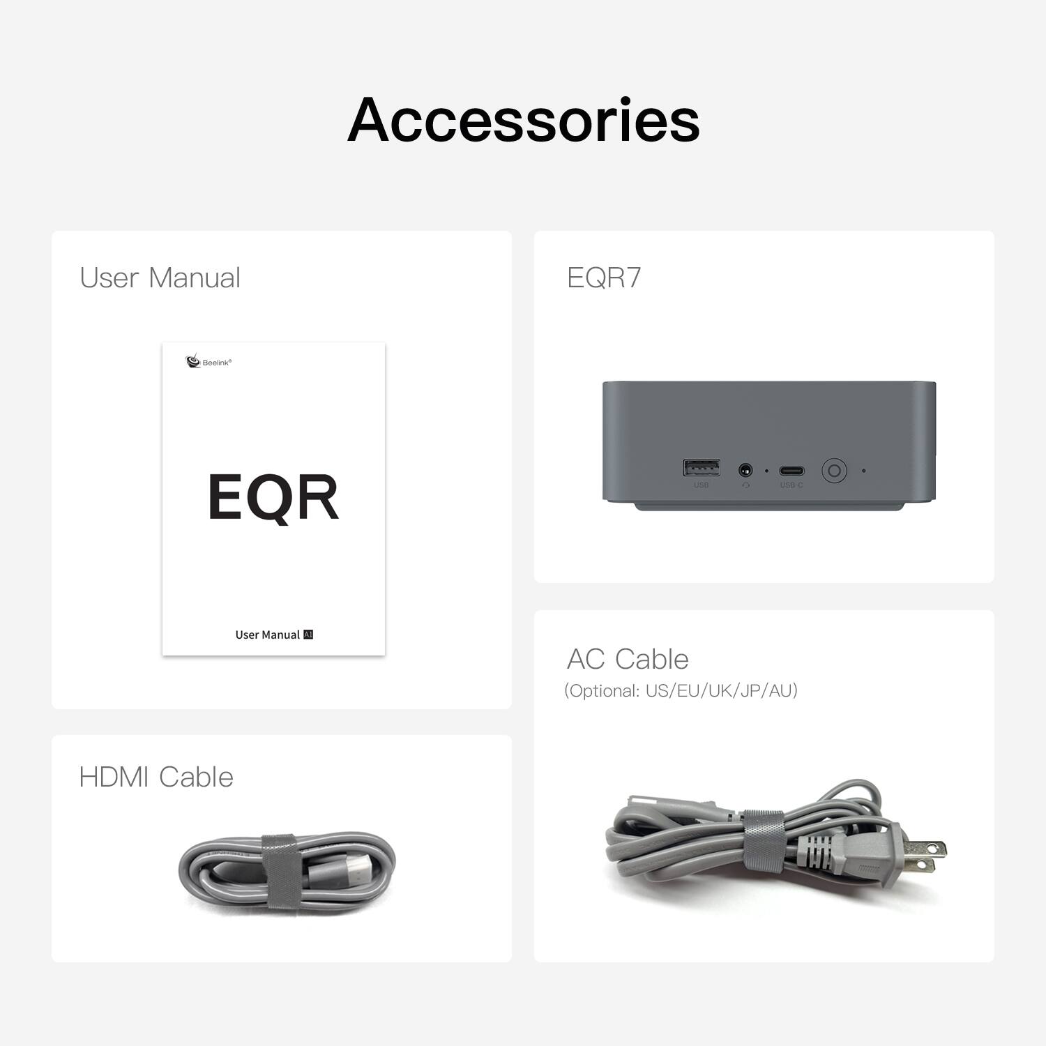 Beelink EQR7 Mini PC With AMD Ryzen 7 7735U, 24GB LPDDR5 RAM&
