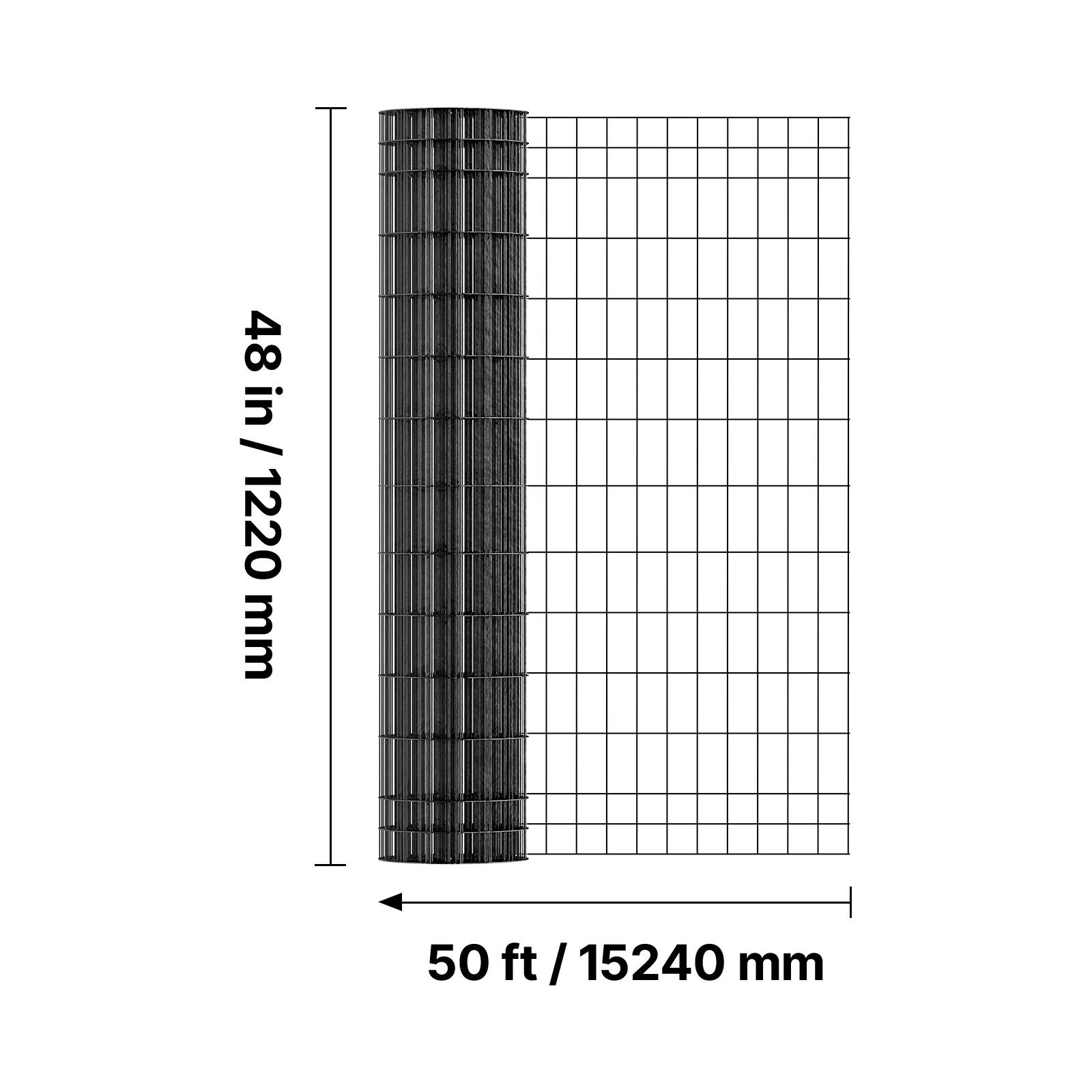 48 in / 1220 mm  
50 ft / 15240 mm