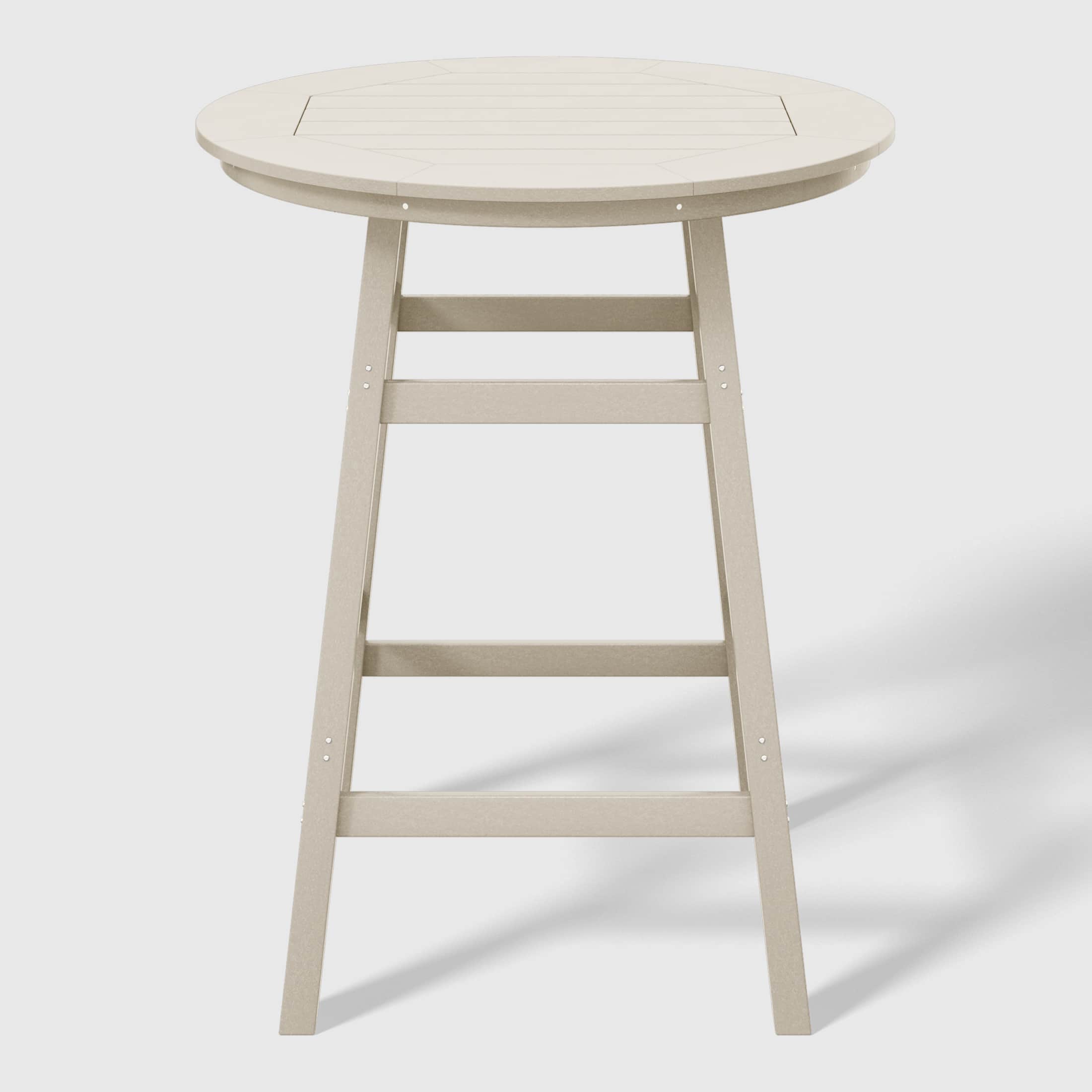 "WestinTrends - Malibu Outdoor 35"" HDPE Round Patio Bar Height Table - Sand" price history on PriceWatchPro