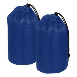 Unique Bargains - Stuff Sack, Portable Waterproof Ultralight Drawstring Dry Bag w/ Toggle, 6x12in, 2pcs for Backpacking/Camping - Sapphire