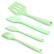 Alt View 3. MegaChef - MegaChef Mint Green Silicone Cooking Utensils, Set of 12 - Mint Green.