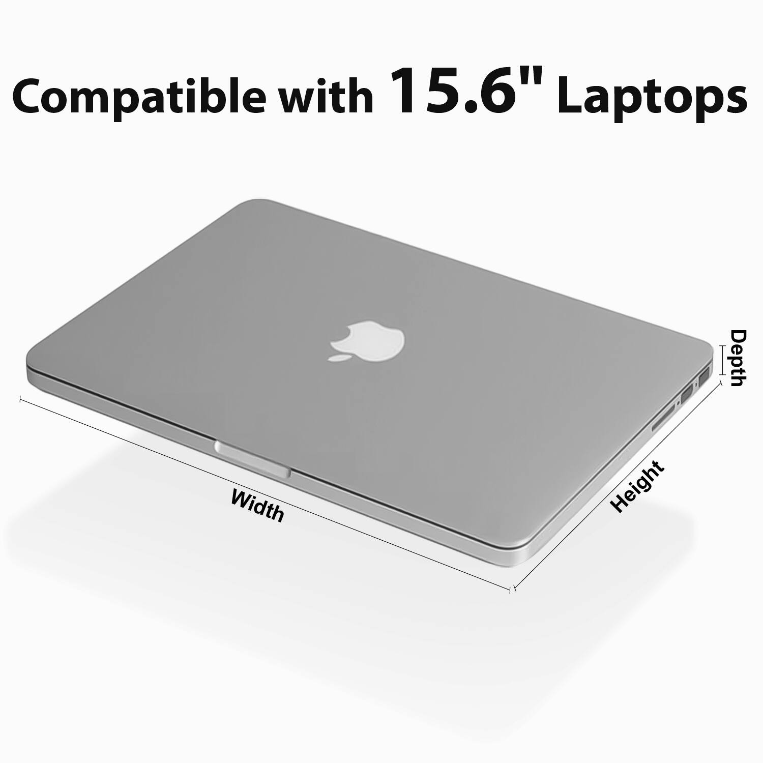 Compatible with 15.6" Laptops

- Depth
- Width
- Height