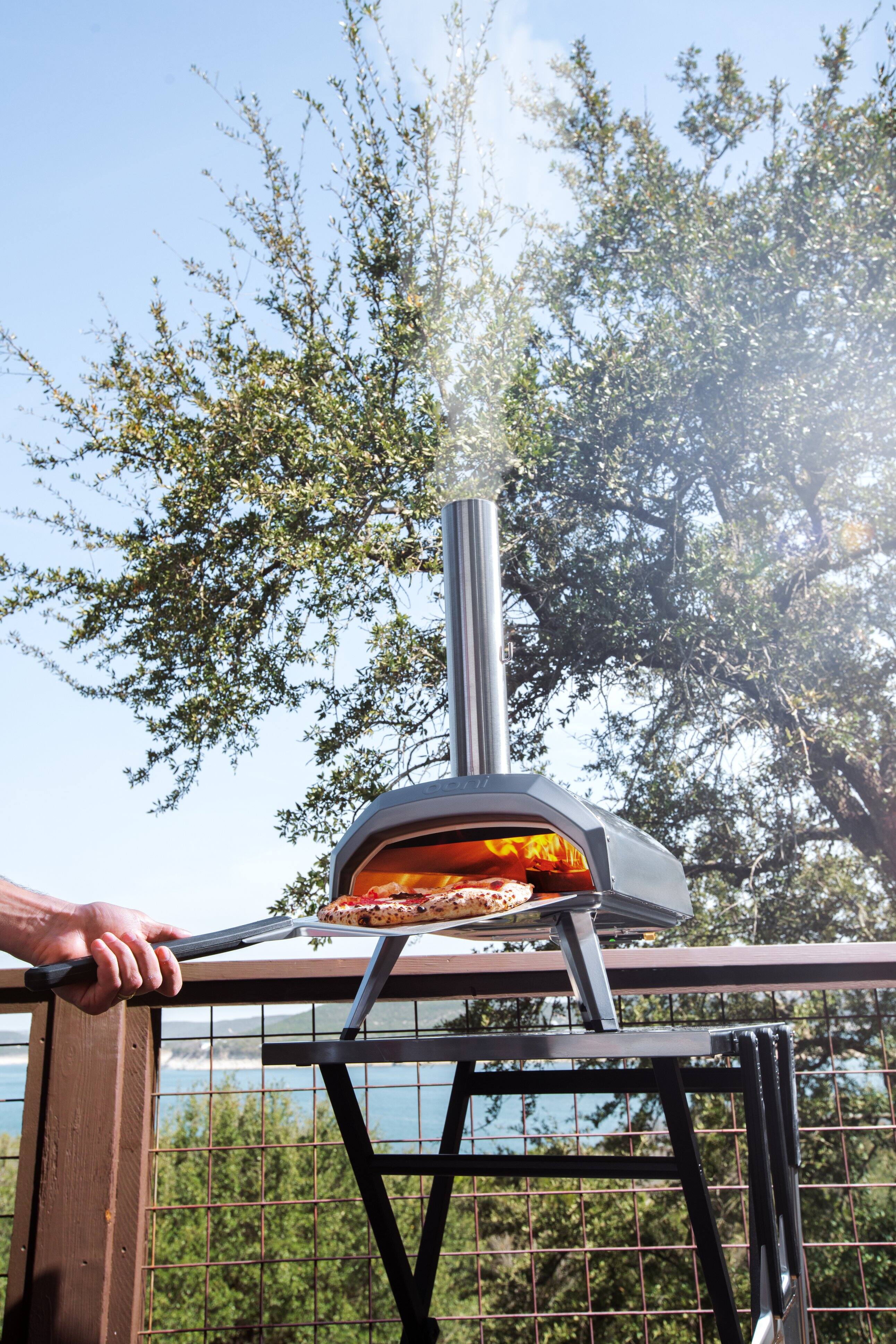 Alt View 17. Ooni - Karu 12 Multi-Fuel Outdoor Portable Pizza Oven - Silver.