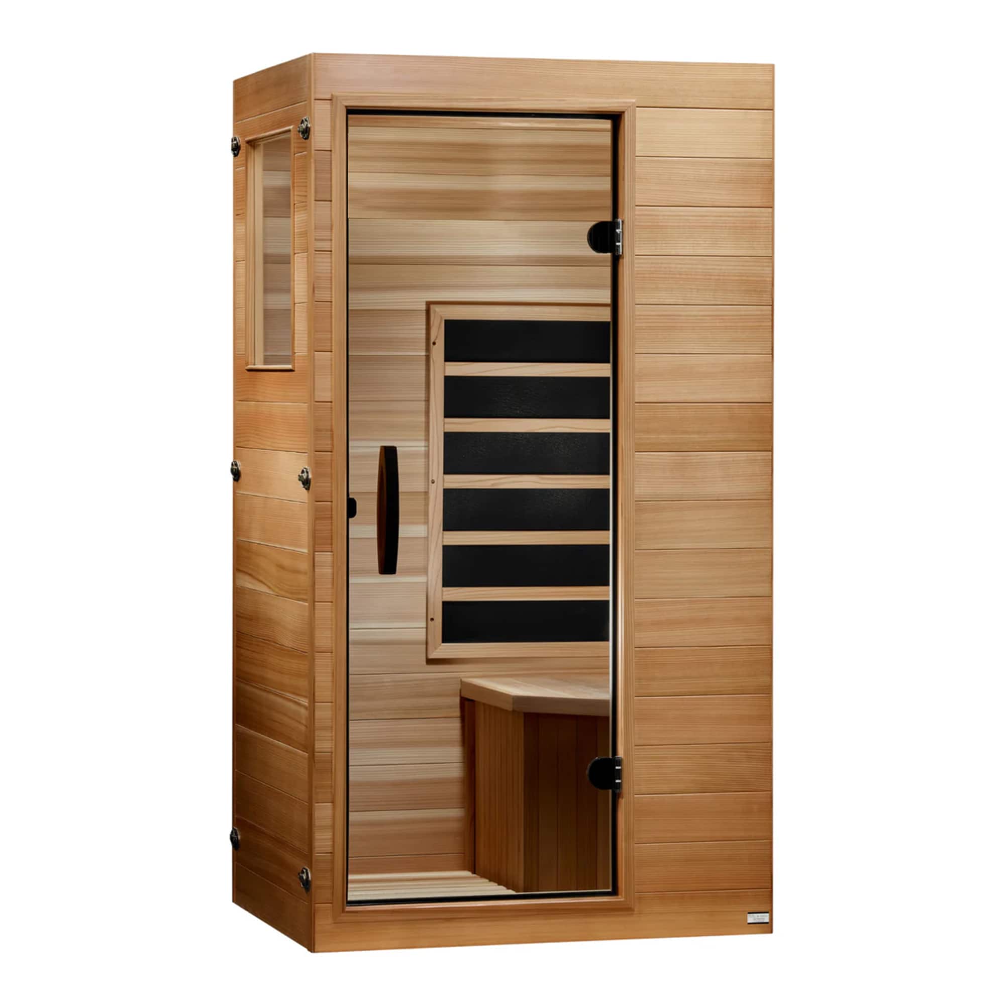 Dynamic Saunas - Elite 1 Person Compact Ultra Low EMF FAR Infrared Home Sauna - Natural