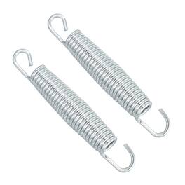 Unique Bargains - Trampoline Springs, Carbon Steel, 5.3in, 2pcs Replacement for Fitness Rebounder - Silver