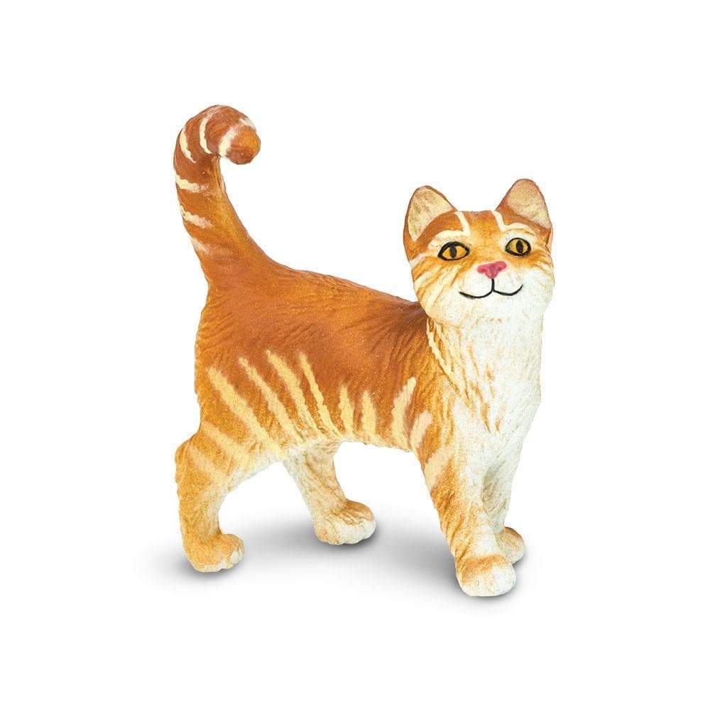 Front. Safari Ltd. - Tabby Cat Toy Figurine.