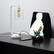 Alt View 11. Lalia Home - Modern Iron Desk Lamp with Glass Shade and USB Charging - White.