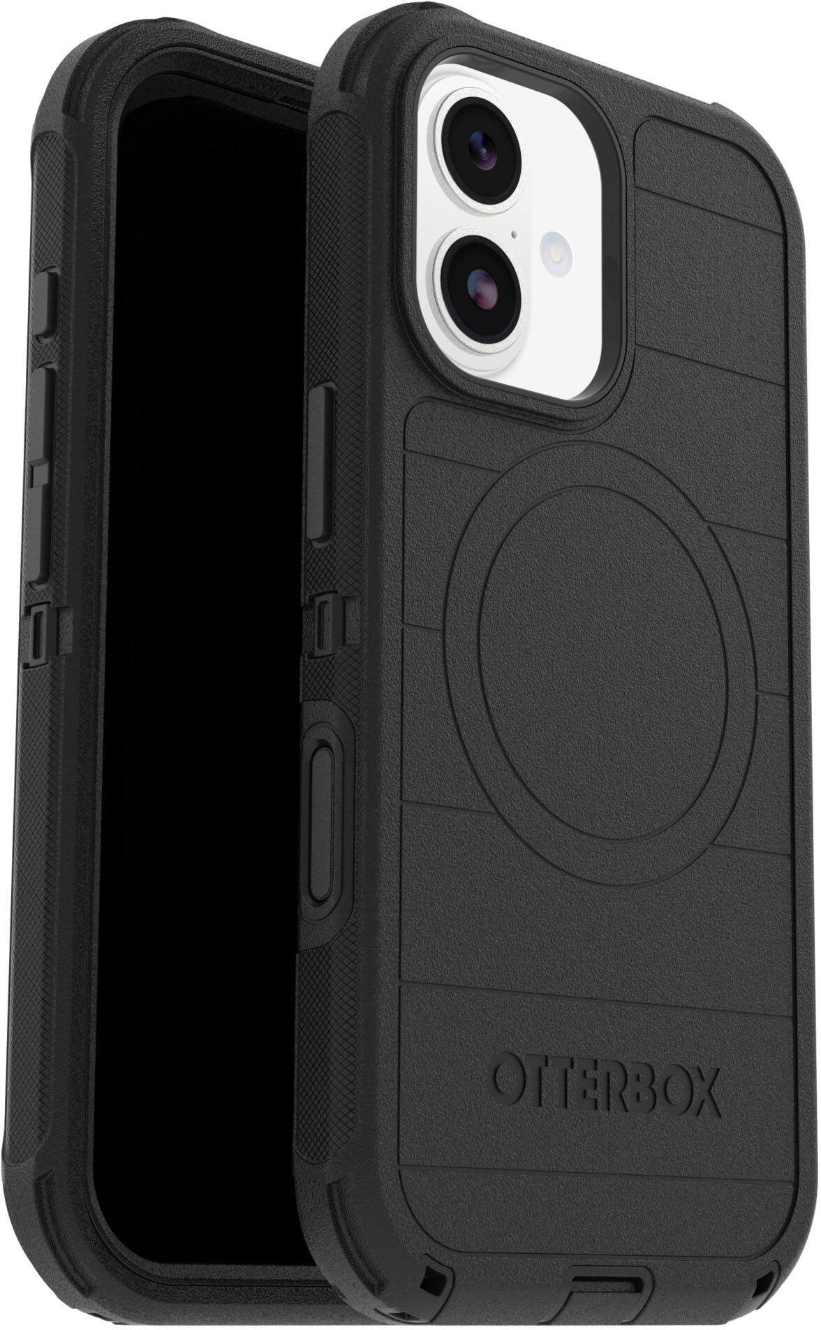 Back. OtterBox - Defender Series Pro Hard Shell for Apple iPhone 17 - Black.