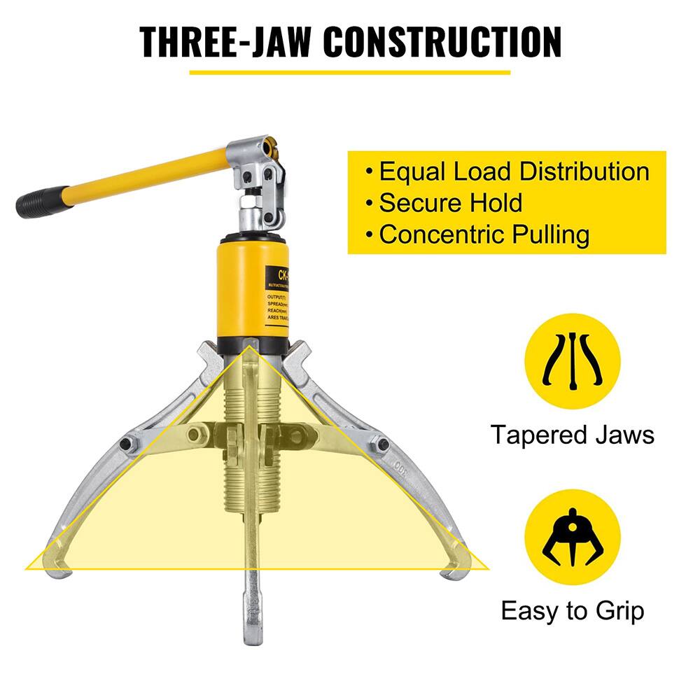 THREE-JAW CONSTRUCTION

- Equal Load Distribution
- Secure Hold
- Concentric Pulling

Tapered Jaws

Easy to Grip