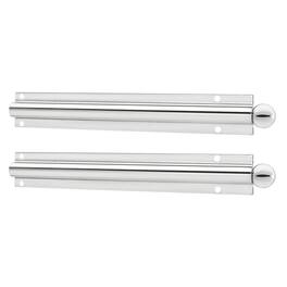 Rev-A-Shelf - 6 Inch Metal Closet Valet Clothes Rod, CVL-12-CR (2 Pack) - Chrome