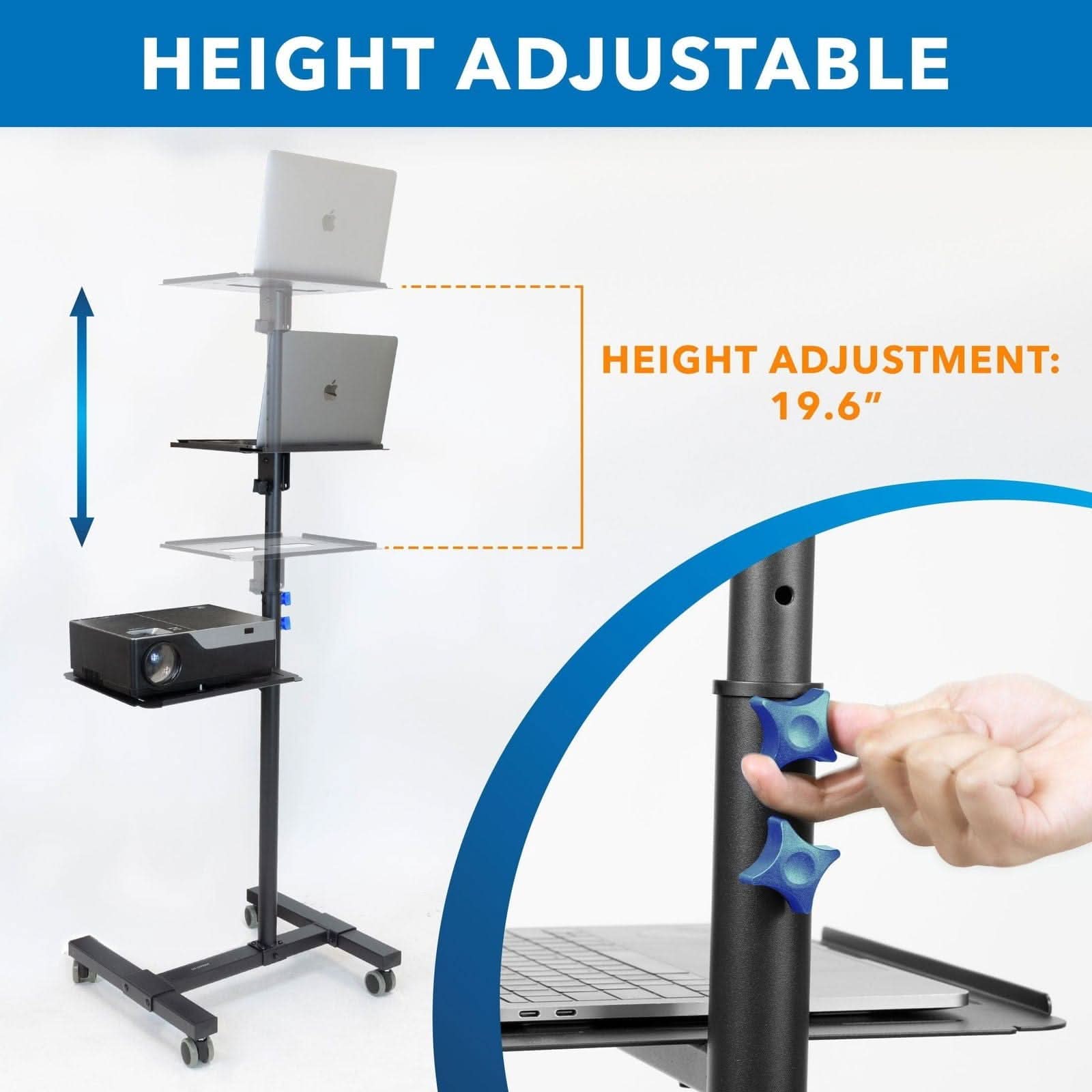 HEIGHT ADJUSTABLE

HEIGHT ADJUSTMENT: 19.6"