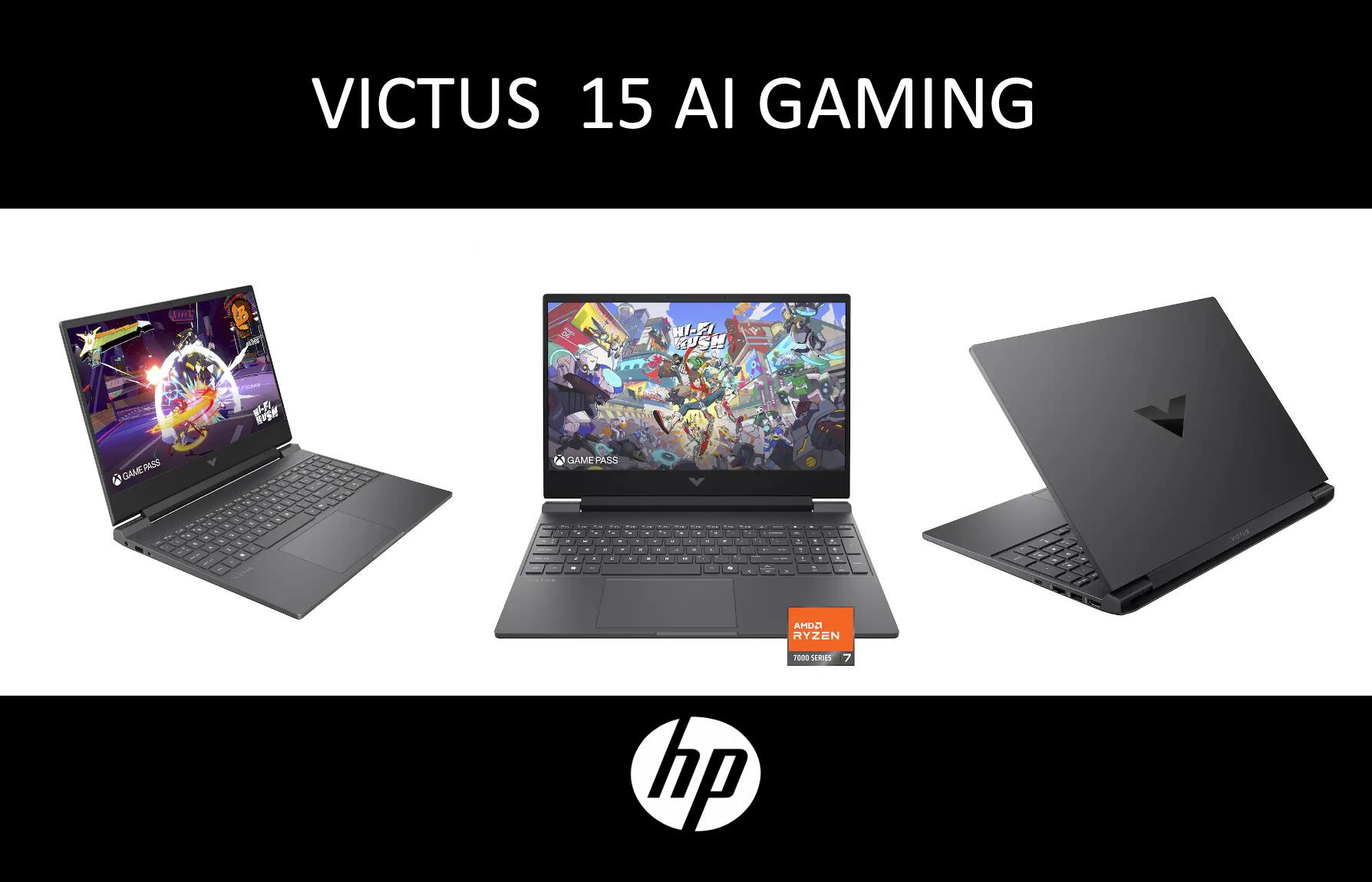 VICTUS 15 AI GAMING  
GAME PASS  
AMD RYZEN 7 5000 SERIES