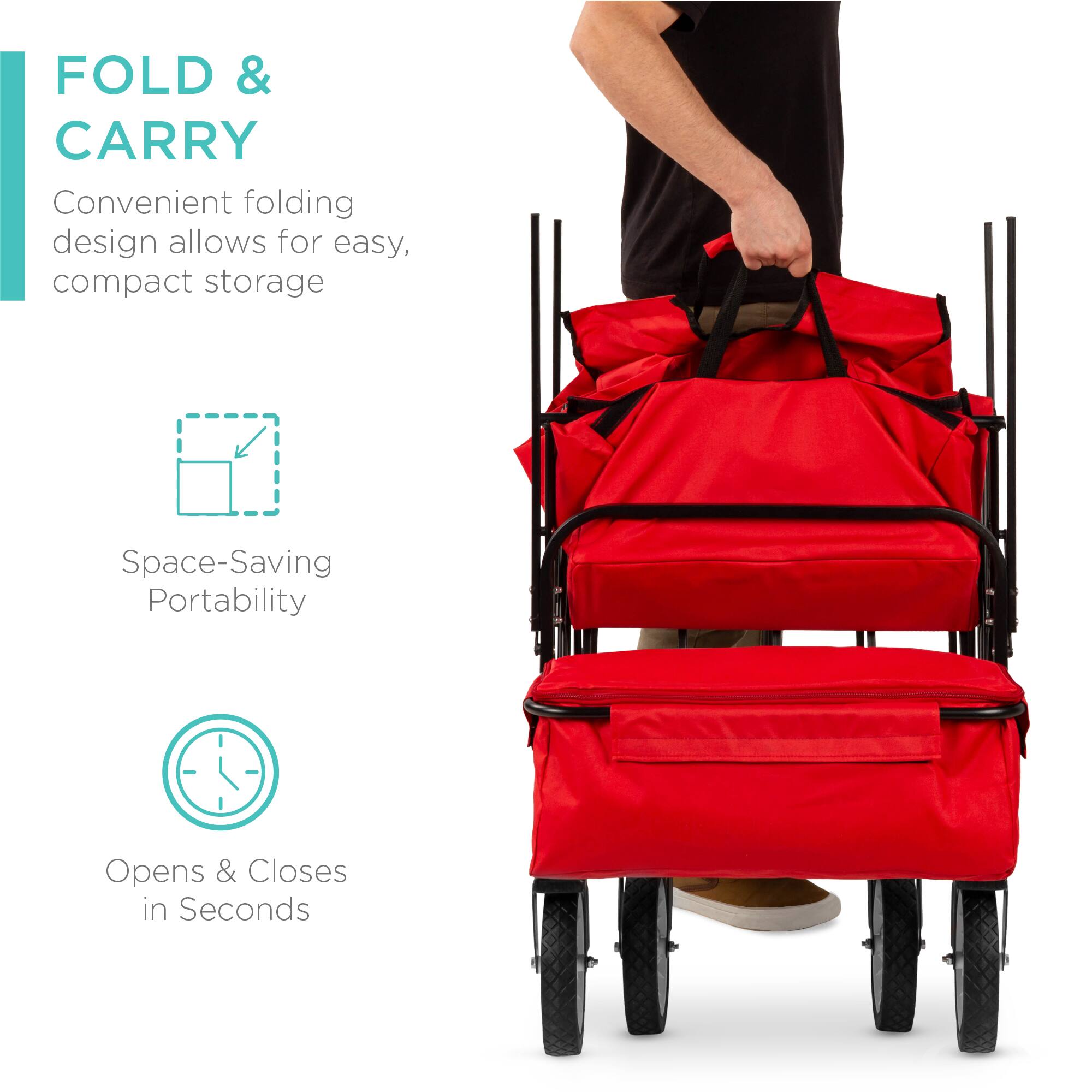 FOLD & CARRY

Convenient folding design allows for easy, compact storage

Space-Saving Portability

Opens & Closes in Seconds