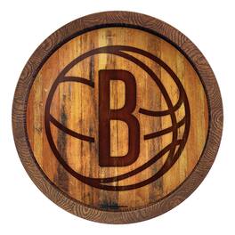 The Fan-Brand - Brooklyn Nets 20.25'' Faux Barrel Top Sign - Multicolor