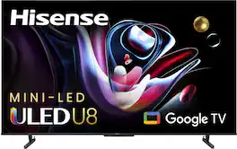 Hisense - 85" Class U8 Series Mini-LED QLED 4K UHD Smart Google TV