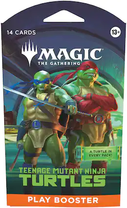 14 Cards
Magic: The Gathering
13+
Teenage Mutant Ninja Turtles
Play Booster
A Turtle in Every Pack!