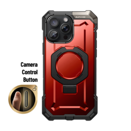 SUPCASE - iPhone 16 Pro 6.3 inch UB Grip MagSafe Camera Control Button Phone Case - Metallic Red