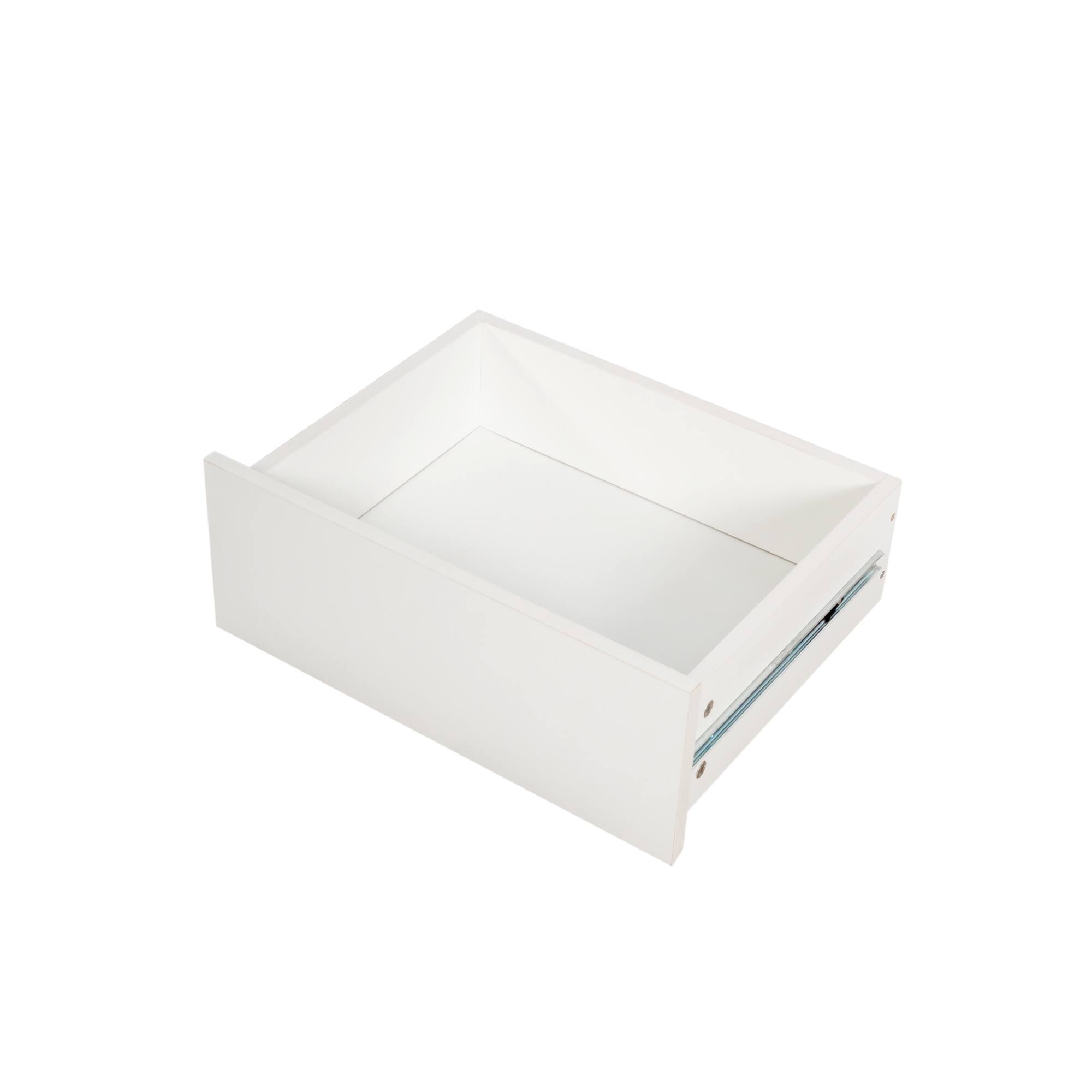 Alt View 8. Tiramisubest - L Shaped Computer Desk with Drawers,Modern Corner Home Office Desk with Reversible Storage Cabinet - White.