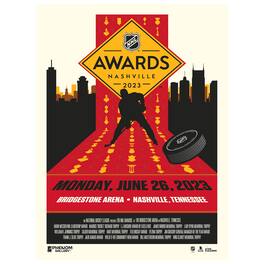 Phenom Gallery - 2023 NHL Awards 18" x 24" Serigraph - Multicolor