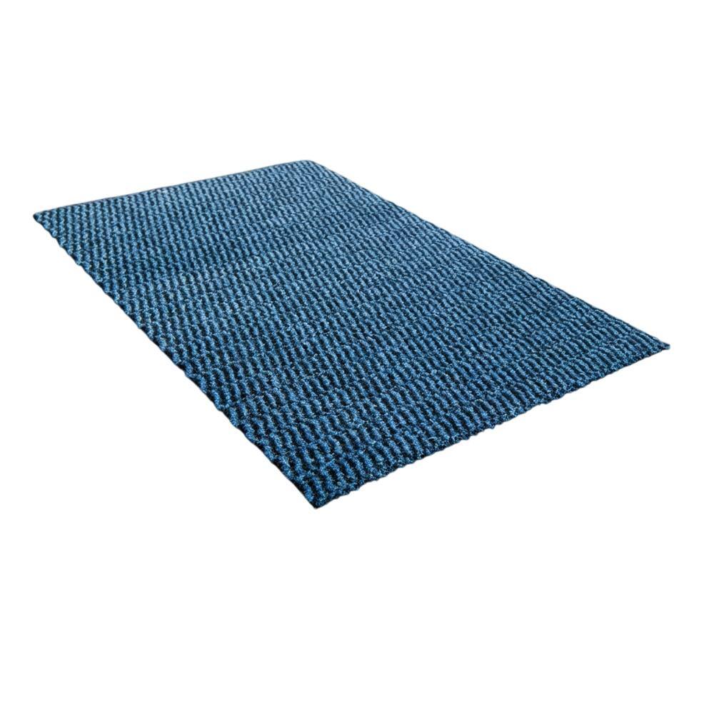 Front. Floortex - Blue Door Mat - 24" x 36" - Blue.