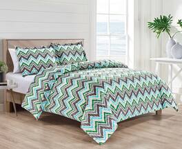 Bibb Home - 4 pc Duvet & Down Alternative Comforter Set - Darcy