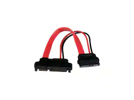StarTech.com - StarTech 6-Inch Slimline SATA to SATA Female/Male Adapter with Power SLSATAADAP6