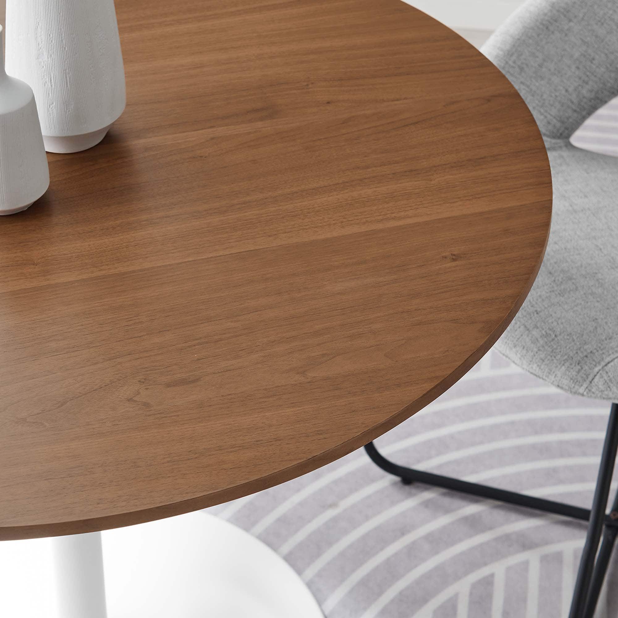 Alt View 1. Modway - Pursuit 40" Dining Table by Modway - Walnut White.