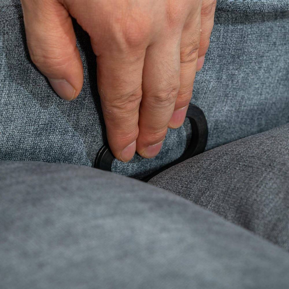 Alt View 1. Kadyn - Massage Rocker Recliner Chair, 8-Point Vibration & Heat, 150° Recline, USB Port, Cup Holders, Blue - Blue.