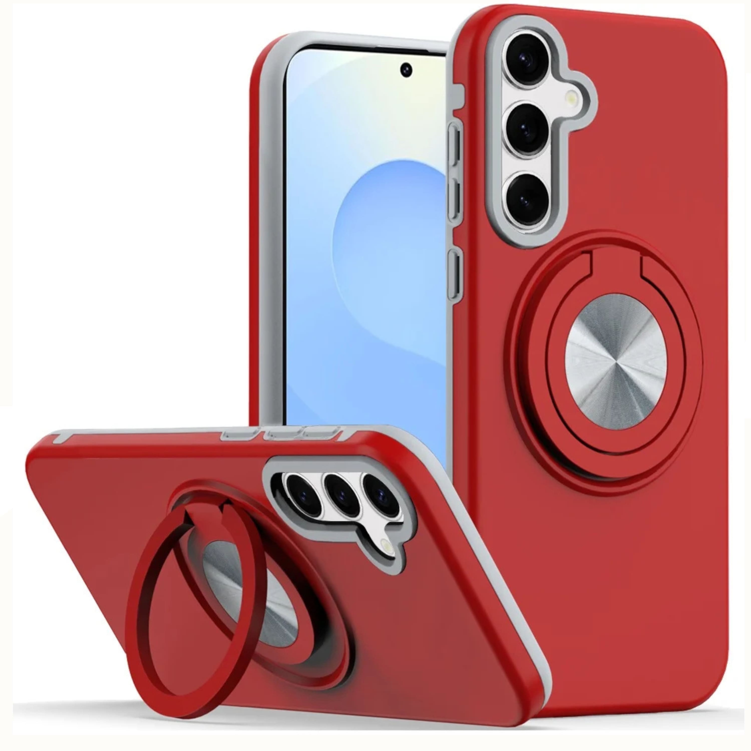 Kitcheniva - Durable Rugged Phone Cover With Tempered Glass For Moto G Power 2025 2026 - Red price history on PriceWatchPro