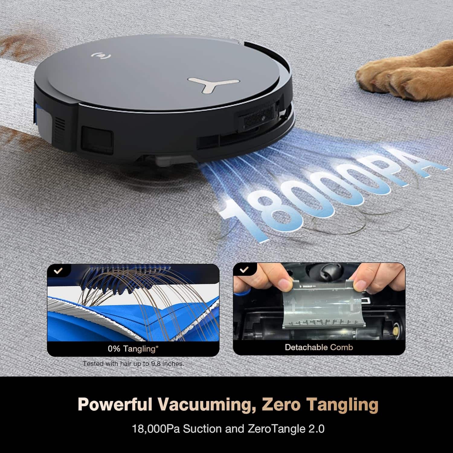 ECOVACS Robotics DEEBOT X8 PRO OMNI Robot Vacuum and Mop, 18000Pa