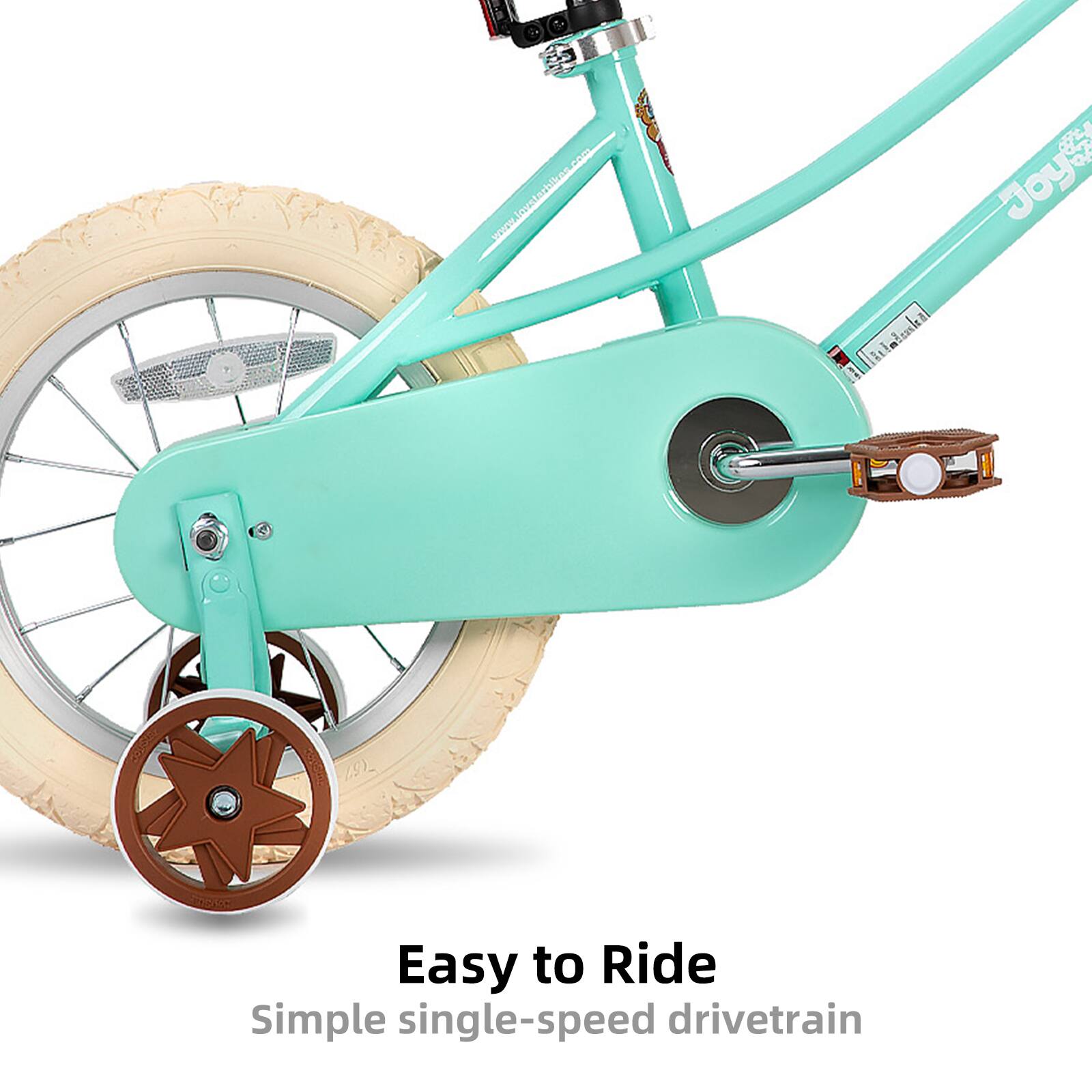 Easy to Ride  
Simple single-speed drivetrain