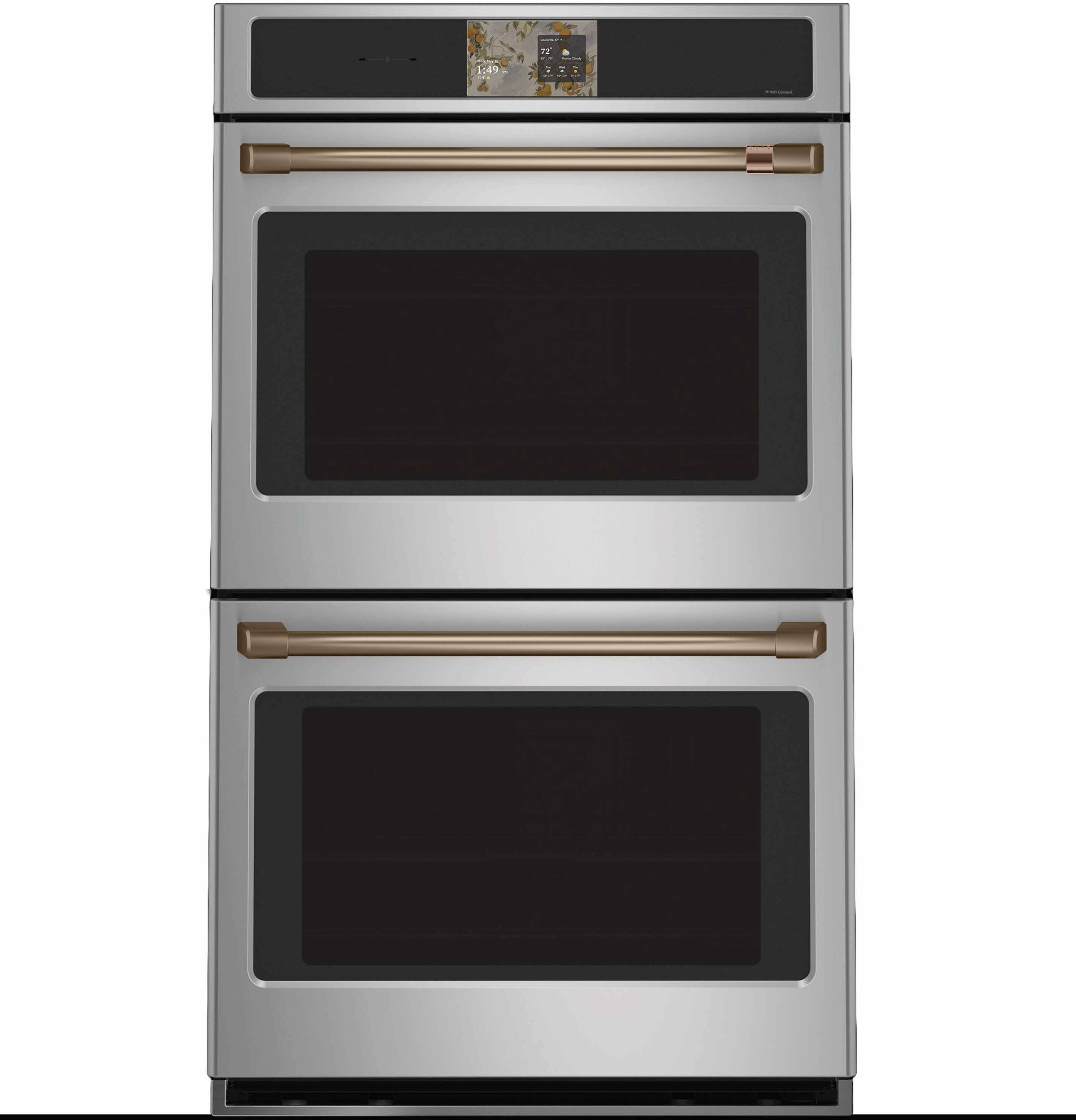 Alt View 22. Café - 30" Smart Built-In Double Electric Convection Wall Oven with Air Fry and Precision Cooking Modes - Stainless Steel.