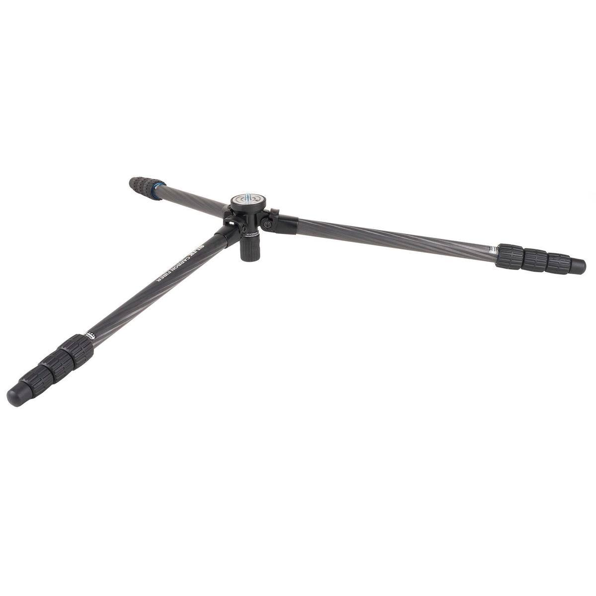 Alt View 5. Slik - Slik PRO CF-634 4-Section Carbon Fiber Tripod, 62.6" Max Height, Black.
