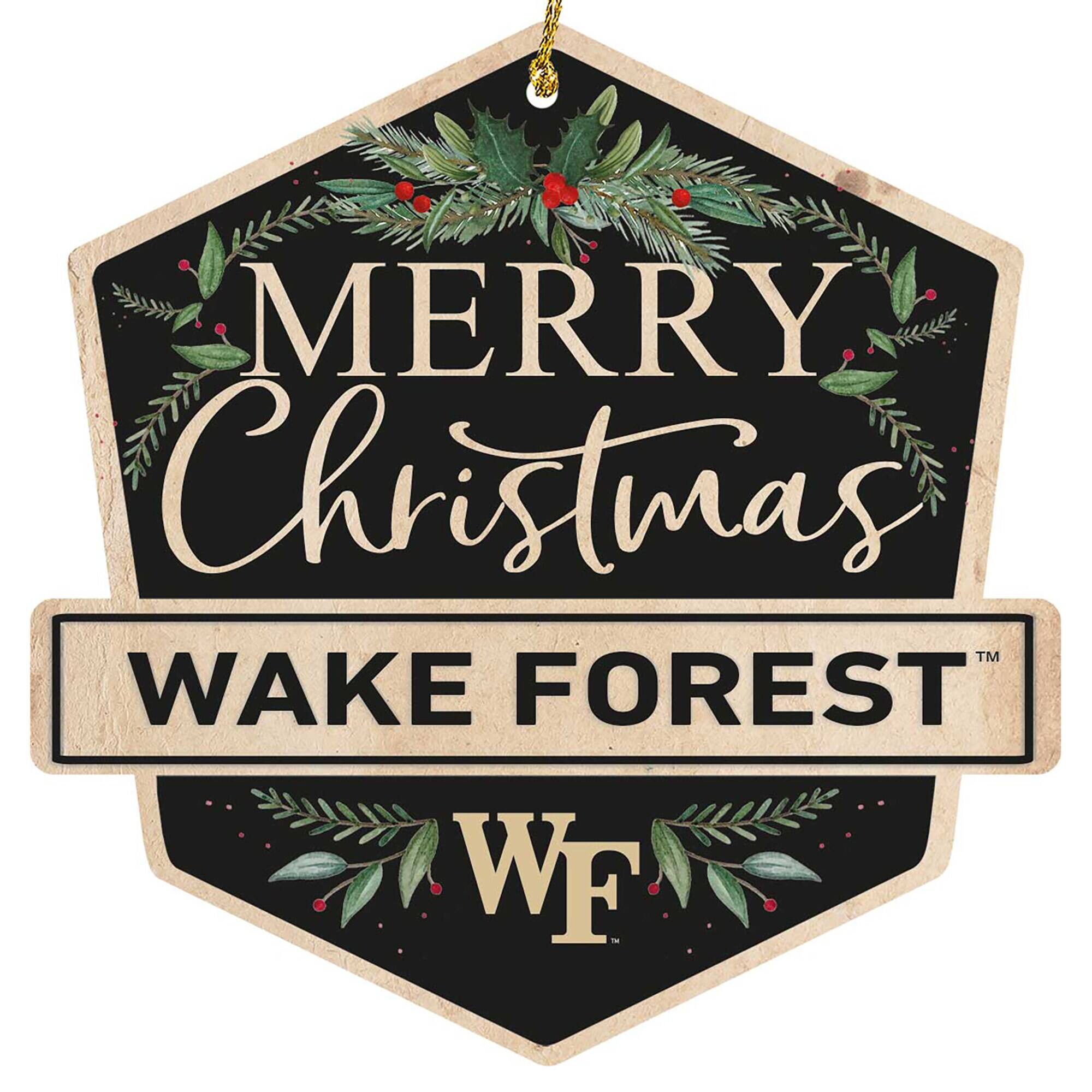 MERRY Christmas  
WAKE FOREST  
WF