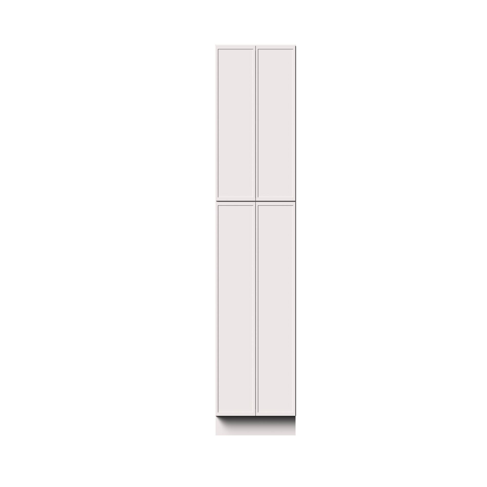 Alt View 1. Boyel Living - 30-in W x 90-in H x 27-in D Slim Shaker RTA Kitchen Pantry Tall Cabinet with Soft-Close - Snow White.