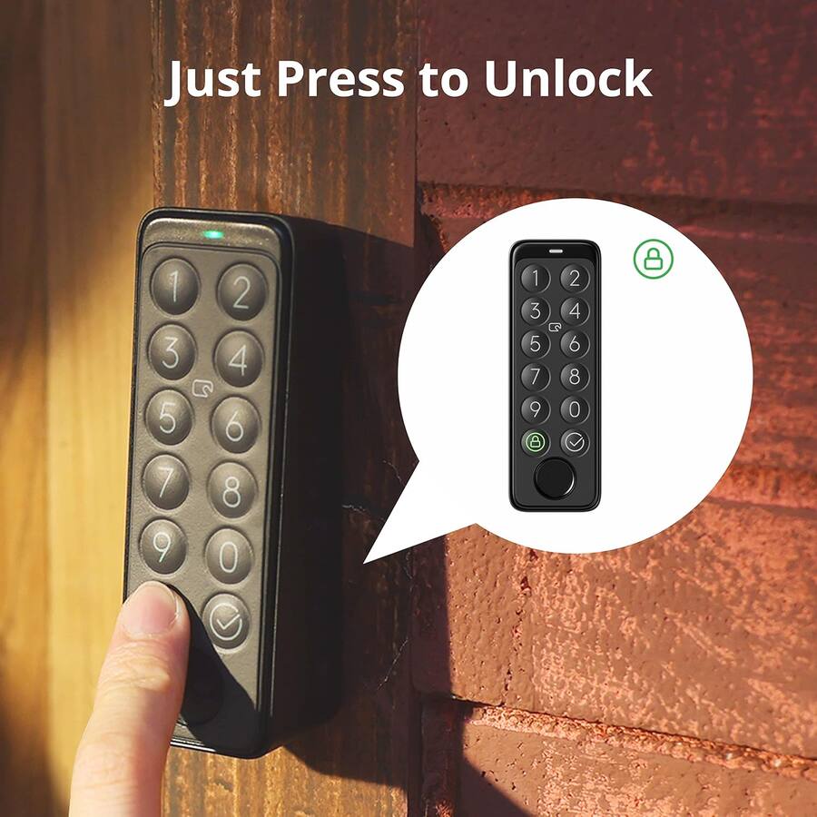 SwitchBot Smart Keypad Touch – Fingerprint Keyless Entry, IP65 ...