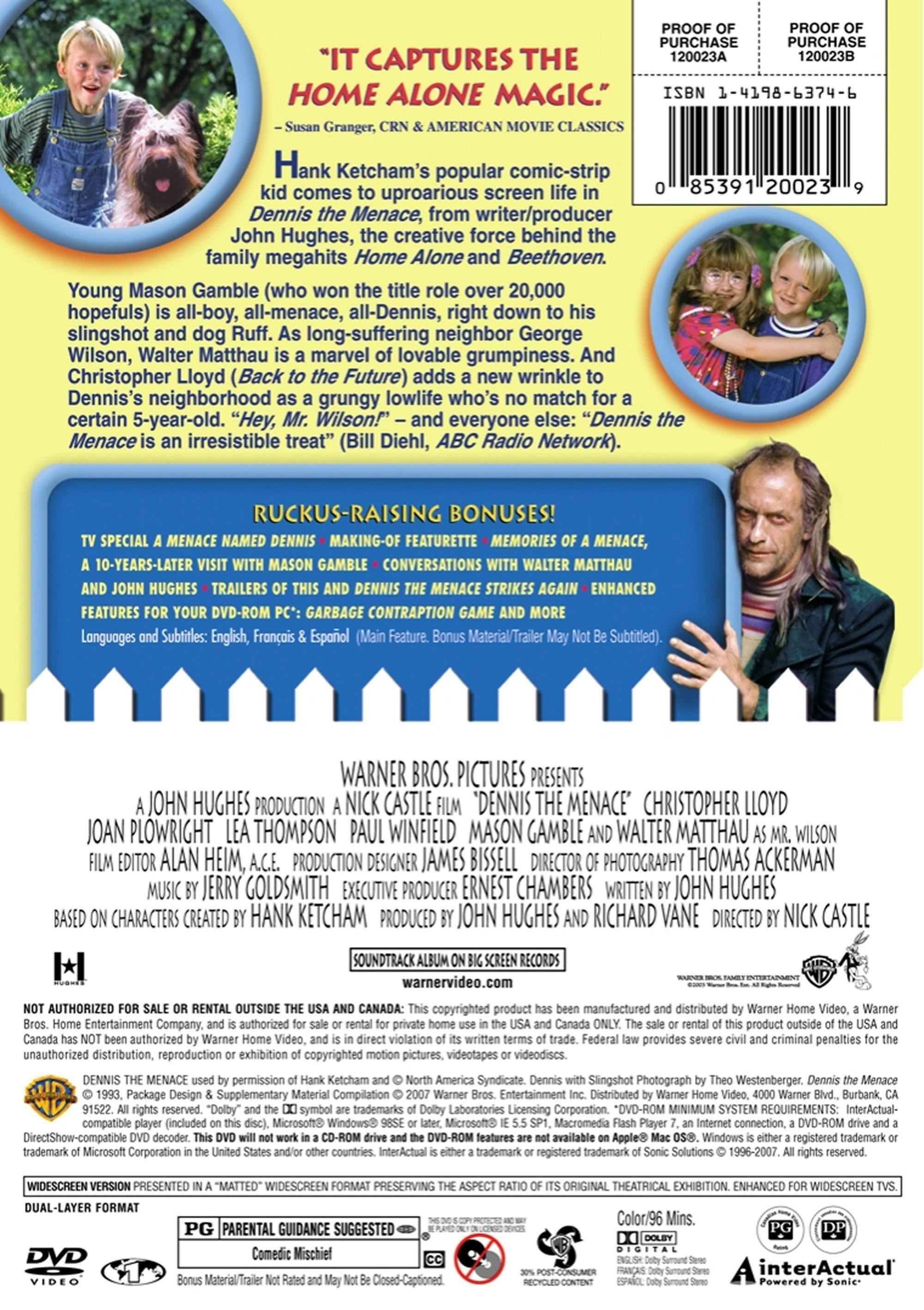 Angle. Dennis the Menace (10th Anniversary Edition) [DVD].