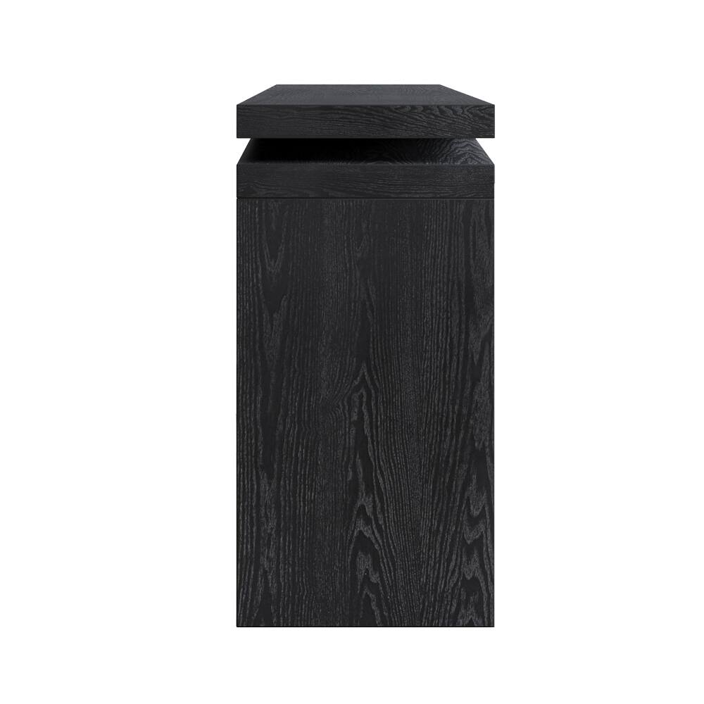 Alt View 8. Loheer - Loheer 65 Inch Rustic Console Table, Long Farmhouse Entryway Table with Sled Base, Black - Black.