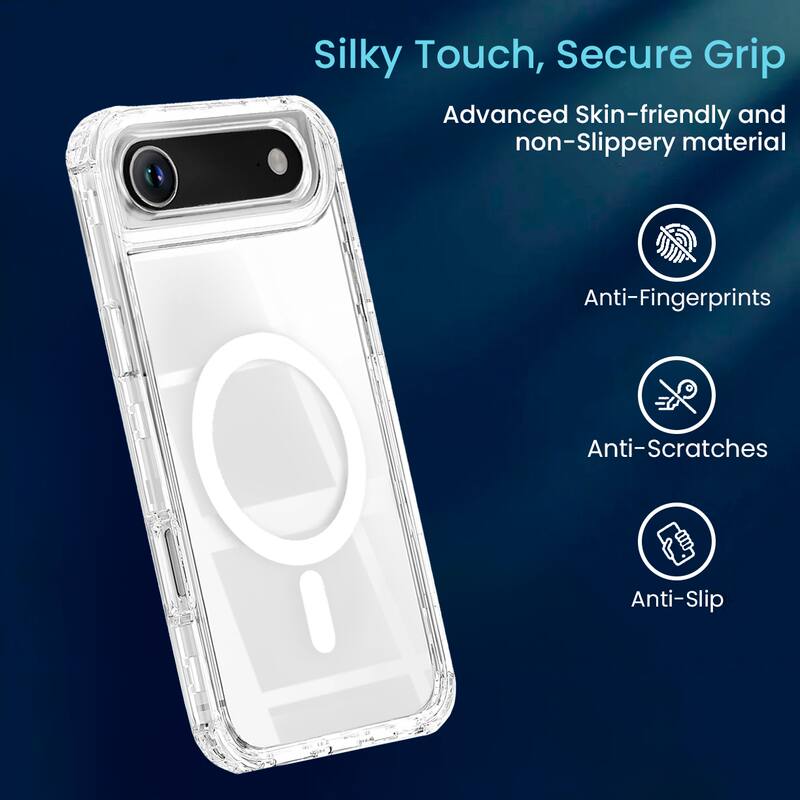 Silky Touch, Secure Grip

Advanced Skin-friendly and non-Slippery material

Anti-Fingerprints

Anti-Scratches

Anti-Slip