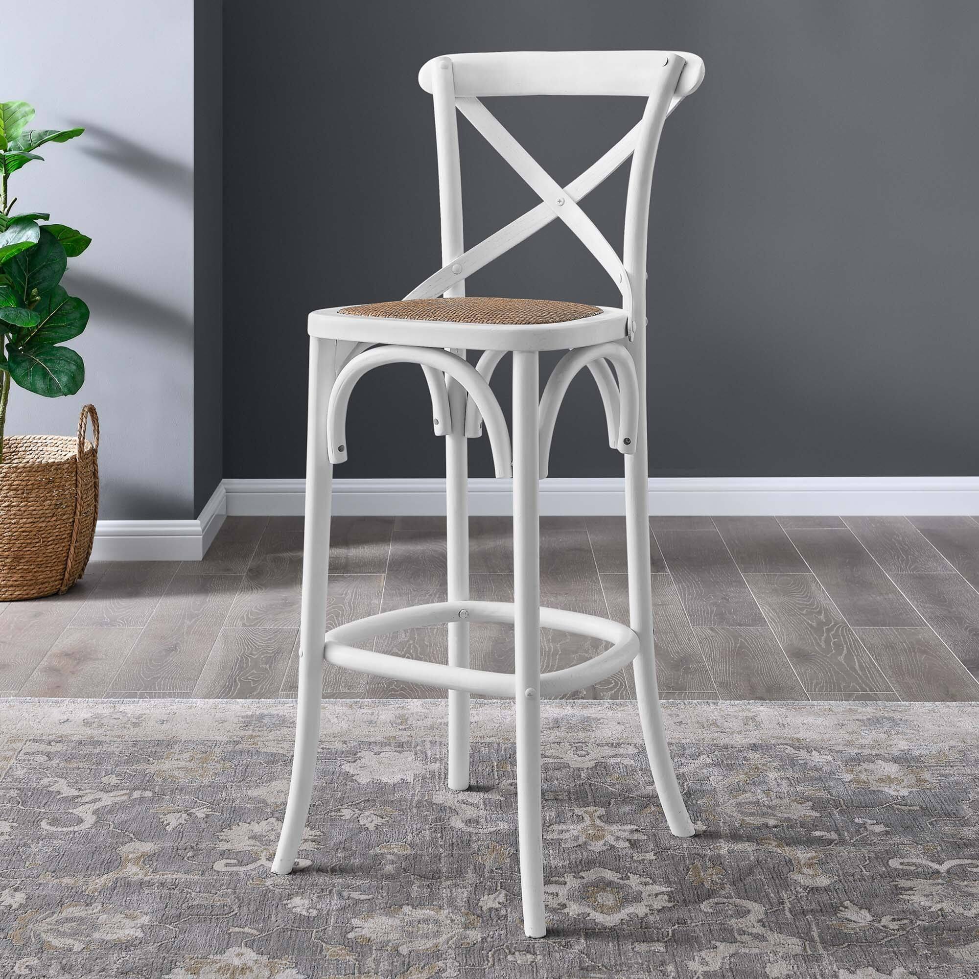 Alt View 2. Modway - Gear Bar Stool by Modway - White.