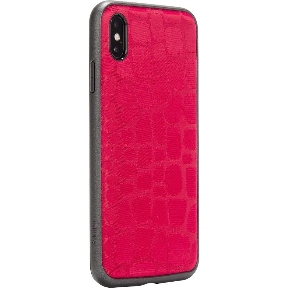 Alt View 1. Rocstor - Rocstor Alligator Kajsa iPhone Xs Max Case - For Apple iPhone XS Max Smartphone - Crocodile - Red - Genuine Leather - Red.