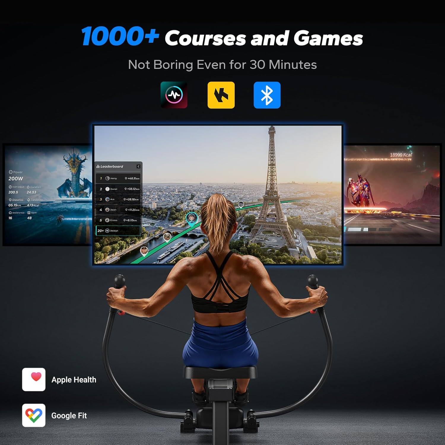 1000+ Courses and Games
Not Boring Even for 30 Minutes
Apple Health
Google Fit