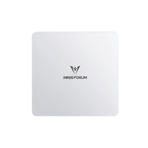 Left. Minisforum - UM880 Plus Mini PC, Barebone, AMD Ryzen 7 8845HS (8C/16T), AMD Radeon 780M Graphics, OCuLink compatible.