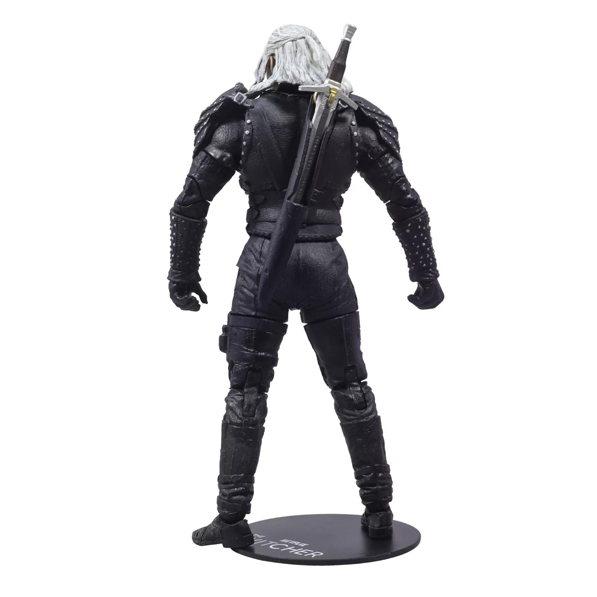 Alt View 3. CroJack Capital - The Witcher Netflix 7-Inch Scale Action Figure | Geralt of Rivia - Black.
