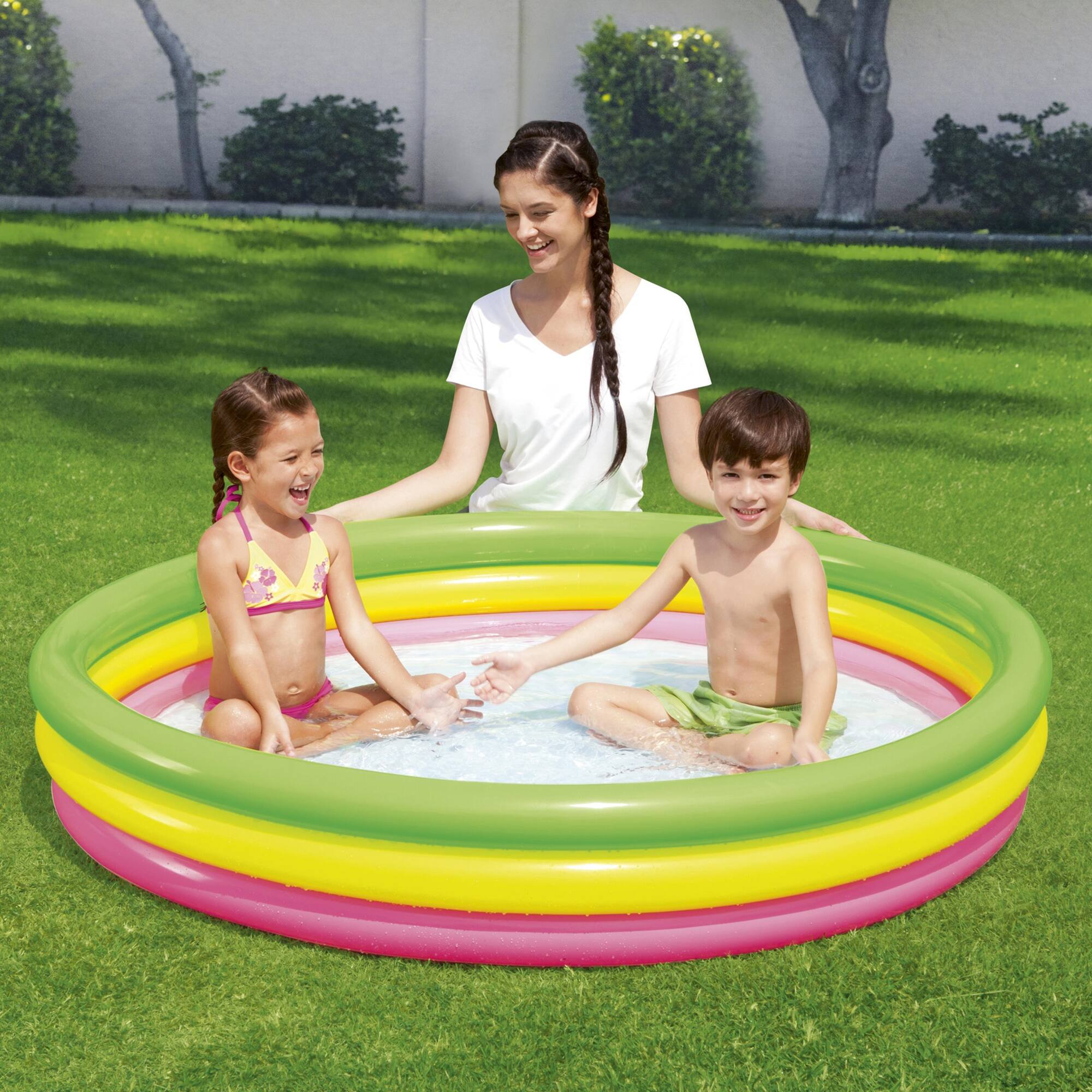 Alt View 3. Bestway - H2OGO! 60" x H12" Summer Set Pool - Multicolored.